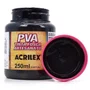 Tinta PVA Fosca 250ml Preto Acrilex