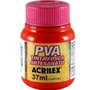 Tinta PVA Fosca Vermelho Escarlate 37ml Acrilex