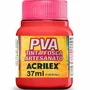 Tinta PVA Fosca Vermelho Vivo 37ml Acrilex