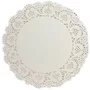 Toalha de Papel Rendada Branca 8,5 cm com 100 Unidades