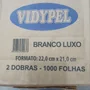 Toalha Interfolha Branca Luxo com 1000 Unidades 22,5x21 Vidypel