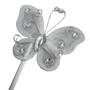 Topper para Bolo Borboleta Branca com Pedras – 3 Unidades – Ref. M-241858