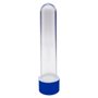 Tubo Acrílico Gde Tampa Azul Esc C/ 10un Massari