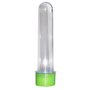 Tubo Acrilico Gde Tampa Verde C/ 10 Un Massari