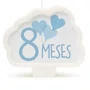 Vela Cromus Mesversario 8 Meses Azul