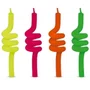 Vela Espiral Neon 4 Cores Silverplastic V027