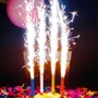 Vela Fonte Luminosa Amarela Unidade Silver Plastic