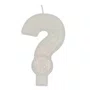 Vela Led Interrogação Silver Festas