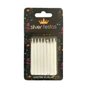Vela Palito Branca 16 Unidades Silver Festas