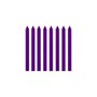 Vela Palito Roxo 10 Unidades Regina