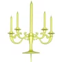 Vela Temática Castiçal Dourada Com 5 Velas Silver Plastic