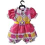 Vestido Caipira Tam N. 01 Bebê Ref. 3422 Jeitinho Anjo Rosa