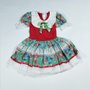 Vestido Junino Caipira Tamanho Nº04 Vermelho Jeitinho de Anjo